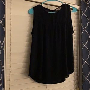 Navy professional LOFT shell w textured patterned